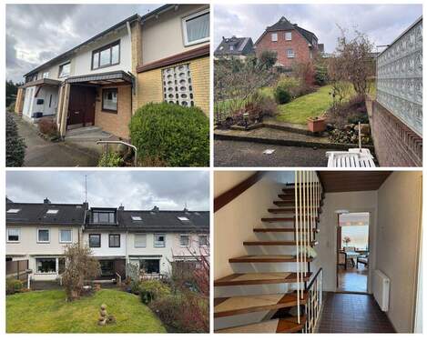 Collage - Kiel-Hasseldieksdamm - Geräumiges RMH mit Garten, Terrasse und Garage! OTTO STÖBEN GmbH