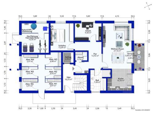 Erdgeschoss Abstellräume - 
