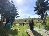 Ausblick von der überdachten Terrasse - 