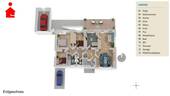 Grundrissvisualisierung Erdgeschoss - 