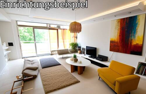 Wohnzimmer - Großzügige Wohnung in Randlage - 395.000,00 EUR Kaufpreis, ca.  124,00 m² Wohnfläche