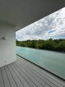 Ausblick Balkon - Familiengerechte 3-Raumwohnung am Lindenauer Hafen mit Blick auf den Kanal und großem Balkon