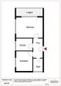 Grundriss - 2 Zimmer Etagenwohnung zum Kaufen in Gingen an der Fils