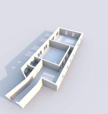 hinterere Raum ist die angebotene Mietfläche - 