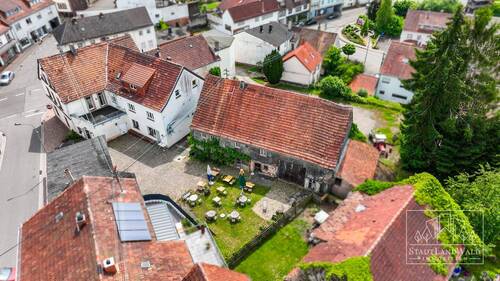 Luftaufnahme - Rückseite - Einfamilienhaus zum Kaufen in Lemberg