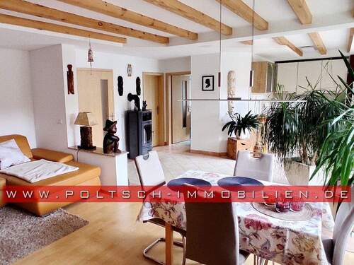 Wohnzimmer Ansicht 2 - Einfamilienhaus in Harth-Pöllnitz zum Kaufen