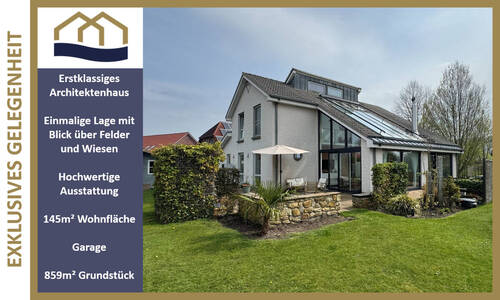 Titelbild - *Viel Ruhe und Weitblick* Einzigartiges Architektenhaus in grüner Randlage von Bockhorn-Steinhausen