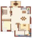 Grundriss: Moderne Wohnung - 