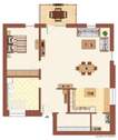 2-Zimmer-Wohnung Grundriss - 