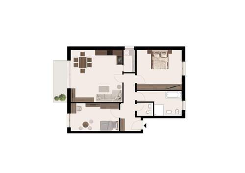 WHG 4.jpg - Etagenwohnung mit 96,00 m&sup2; in Mannheim zum Kaufen