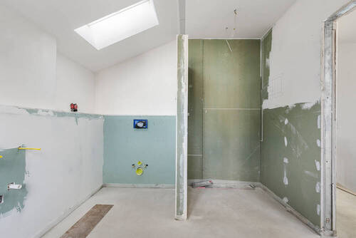 Badvorbereitung im Obergeschoss - 