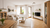 EG 1 Wohnzimmer.png - Tolle, gepflegte 3 Zimmer Erdgeschosswohnung in Kürnach zu verkaufen