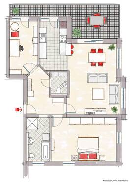 Grundriss - Elegant und großzügig! - 360.000,00 EUR Kaufpreis, ca.  98,00 m² Wohnfläche