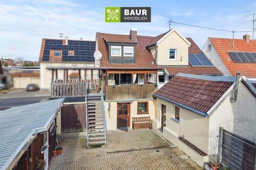 Luftaufnahme - 1 Zimmer Mehrfamilienhaus, Wohnhaus in Ebenweiler