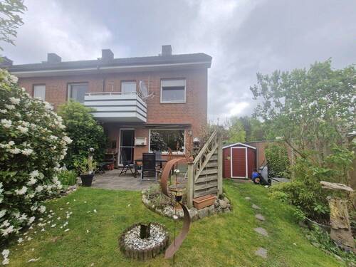 Westansicht - Reihenendhaus mit 97,10 m&sup2; in Fockbek zum Kaufen
