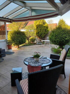 Überdachte Terrasse - Etagenwohnung mit 163,00 m&sup2; in Nordhorn zum Kaufen