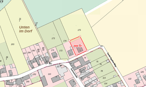 Grundstücksfläche - 
