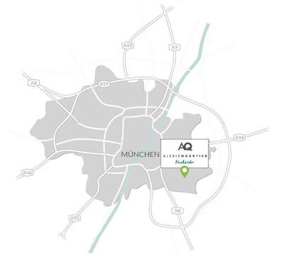 Münchenkarte - Etagenwohnung mit 47,90 m&sup2; in München zum Kaufen