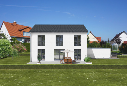 Garten Front.png - Einfamilienhaus Neubau Feucht - 893.100,00&nbsp;EUR Kaufpreis, ca.&nbsp; 140,00&nbsp;m&sup2;&nbsp;Wohnfl&auml;che