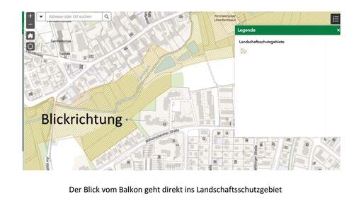 Blickrichtung von der Loggia - 
