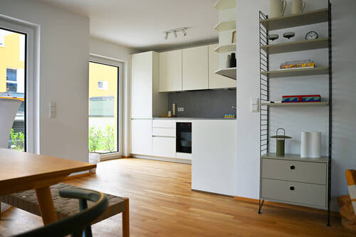 Musterwohnung Wohnzimmer - 2 Zimmer Etagenwohnung in Erding