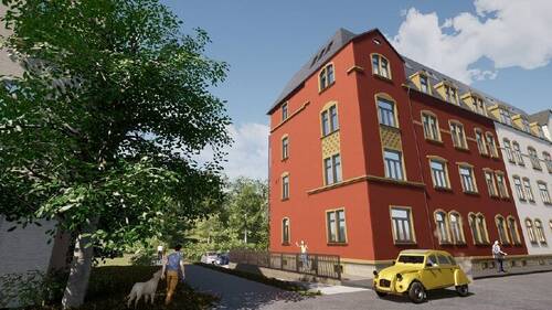 Visualisierung - +Zukunftsweisende Modernisierung für ein nachhaltiges Wohnen in Freiberg+