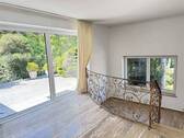 Blick aus dem Kaminzimmer in - 