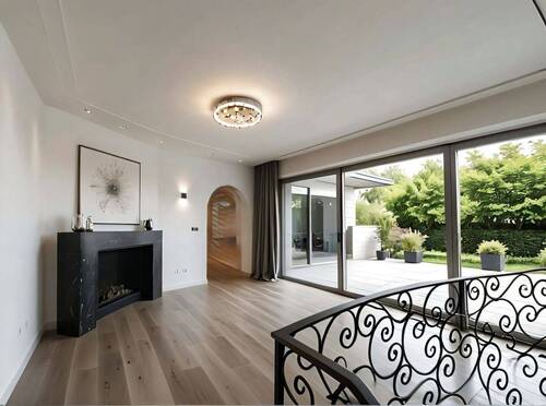 Visualisierung Kaminzimmer mit Chill Area - 