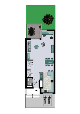 Erdgeschoss - Reihenmittelhaus mit 130,50 m&sup2; in Kirchheim unter Teck zum Kaufen