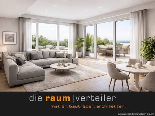 Visualisierung - AKTION ERWERBSNEBENKOSTEN GESCHENKT* (Notar + Grundbuch), 3-Zimmer, Dachterrasse, Tiefgarage, Aufzug