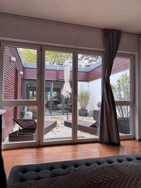 Blick vom Schlfzimmer ins Atri - 