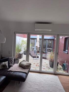 Blick in den Atrium vom Wohnz - 