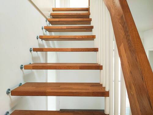 offene Echtholztreppe - 