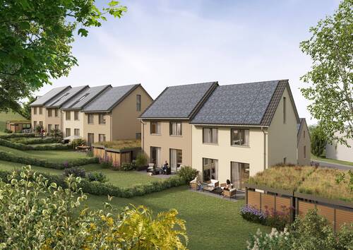 Gartenansicht - 5 Zimmer Doppelhaushälfte in Schwäbisch Gmünd