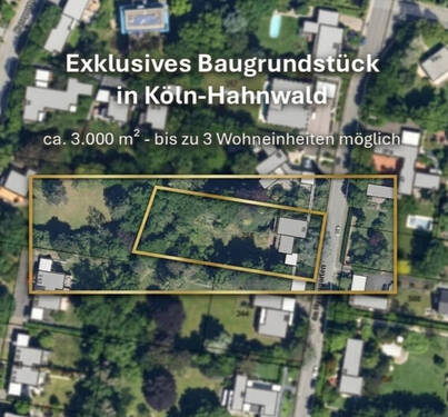 Köln Villa - Seltenes Premium-Grundstück im Hahnwald - 3.021 m², provisionsfrei