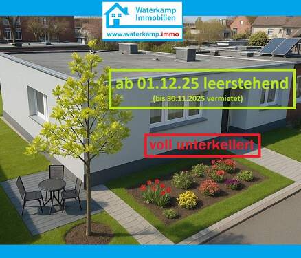 Vorderansicht (KI-gest.) - Familienfreundlicher Bungalow mit Sonnengarantie im Speckgürtel von Münster