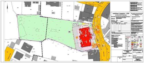 Lageplan mit dem Gebäude - 