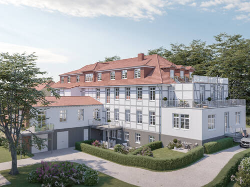 Parkresidenz Bad Rehburg-Bsp. Visualisierung-Rückseite - Dank KfW-Förderung: 45.000 € Tilgungszuschuss - ein Geschenk vom Staat für Ihre Investition.