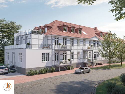 Parkresidenz Bad Rehburg - Incasa Immobilien-Bsp. Visualisierung Kreuzplatz - 2 Zimmer Einfamilienhaus in Rehburg-Loccum