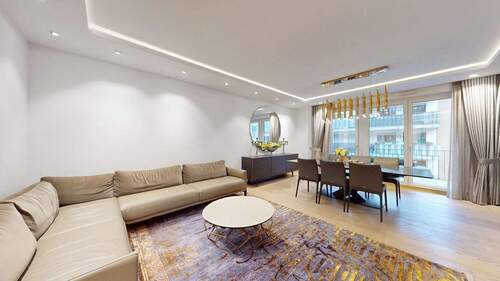 Wohnbereich - 4 Zimmer Etagenwohnung zur Miete in Frankfurt am Main