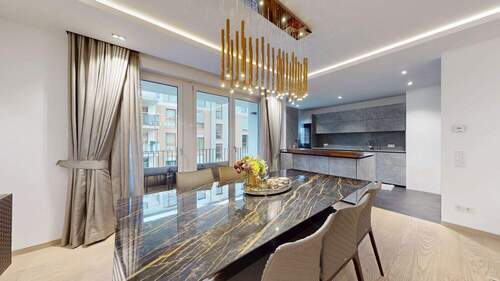 Essbereich Ansicht II - Etagenwohnung mit 130,00 m&sup2; in Frankfurt am Main zur Miete