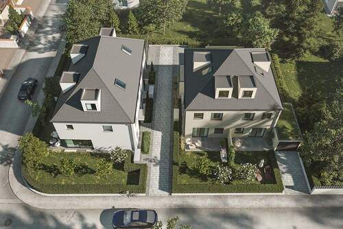 Aufsicht - 5 Zimmer Doppelhaushälfte in München