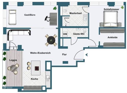 17. Obergeschoss Variante - 