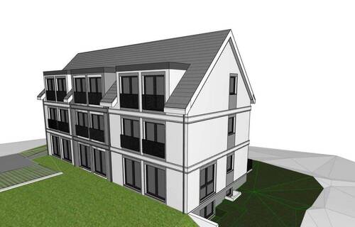 Ansicht - KFW 40 Neubau-Reihenhaus in Groß Flottbek mit Westgarten