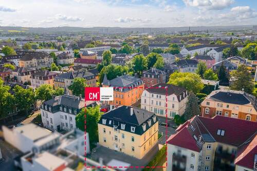 Luftbild Rückansicht - Provisionsfrei! MFH in Dresden-OST - gepflegt, modernisiert und bestens vermietet!