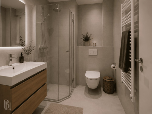 Badezimmer (KI generiert) - 2 Zimmer Etagenwohnung in Berlin