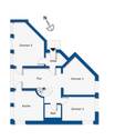 Grundrissskizze Etage 4 Variante mit Bad - 