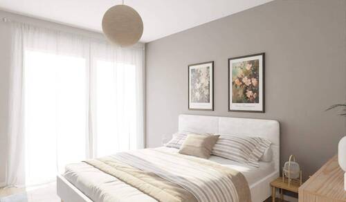 Helles und komfortables Schlafzimmer - 