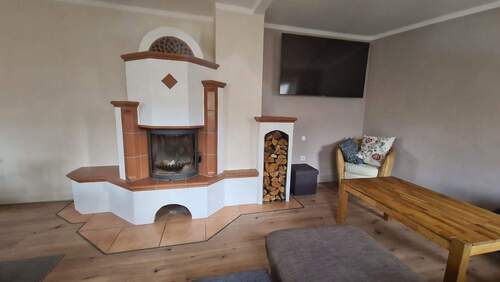 Kaminofen im Wohnzimmer EG - 