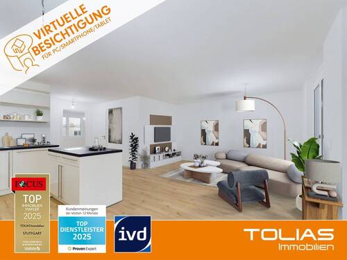 Titelbild - Wohnkomfort pur: Vierzimmerwohnung mit Südbalkon und durchdachtem Wohnkonzept - Neubau!